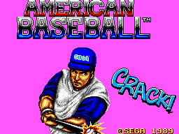 American Baseball Title Screen
